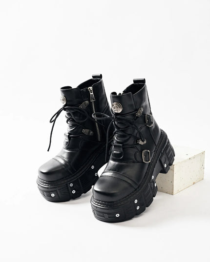 Lace Up Platform Boots