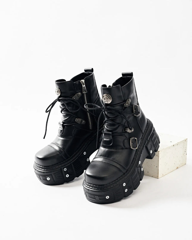 Lace Up Platform Boots