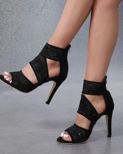 Open Toe Stiletto Sandals 