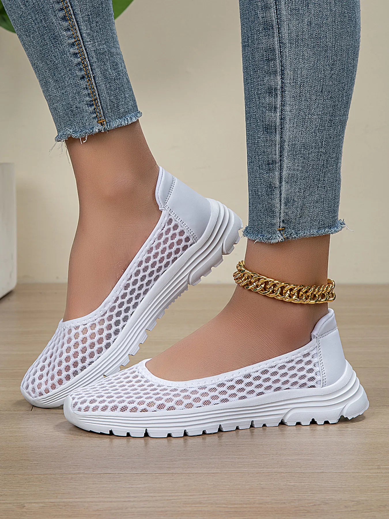 Breathable Mesh Slip-Ons 