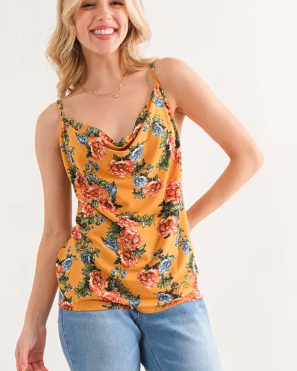 And The Why Floral Printed Casual Tank Top