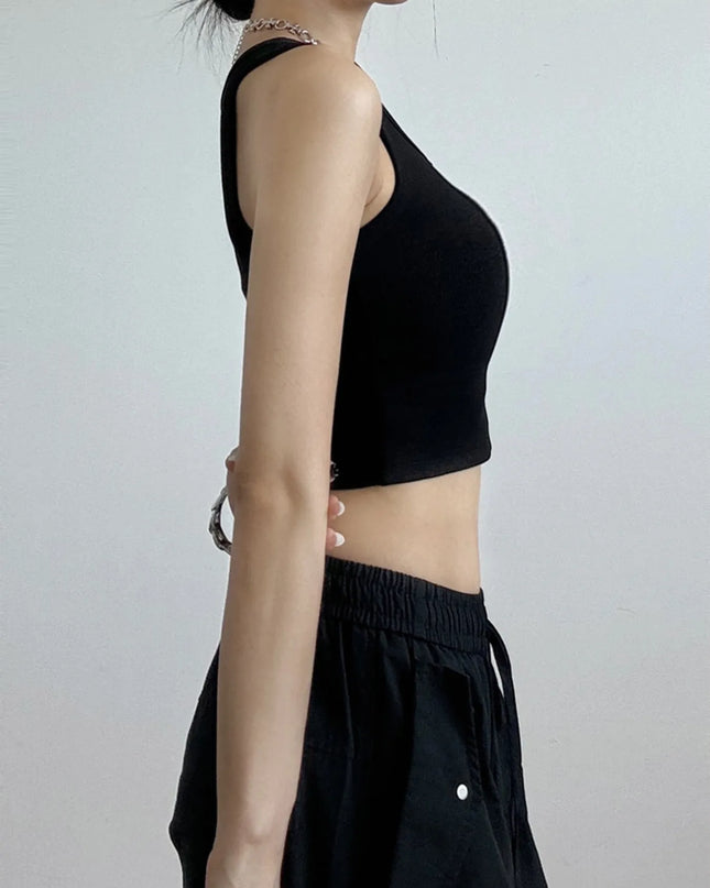 Ribbed Crop Tank Top