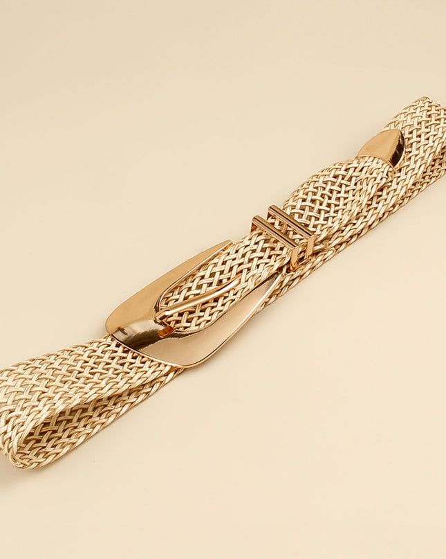 Irregular Buckle Braid Belt