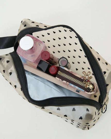 4- Piece Heart Polyester Storage Bag