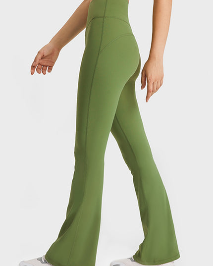 Millennia Elastic Waist Flare Yoga Pants
