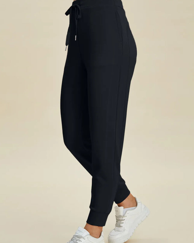 Basic Bae Full Size Air Scuba Drawstring High Waist Joggers