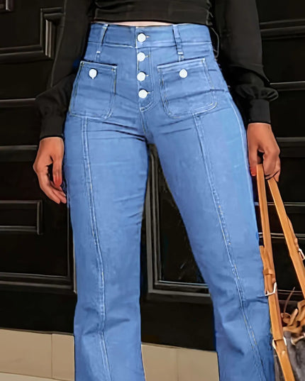 Flare Jeans with Pockets 