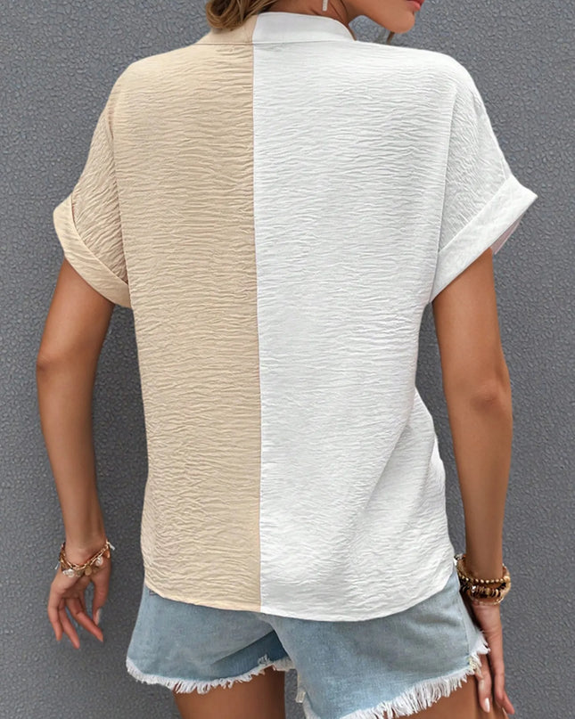 Two-Tone Button Down Shirt