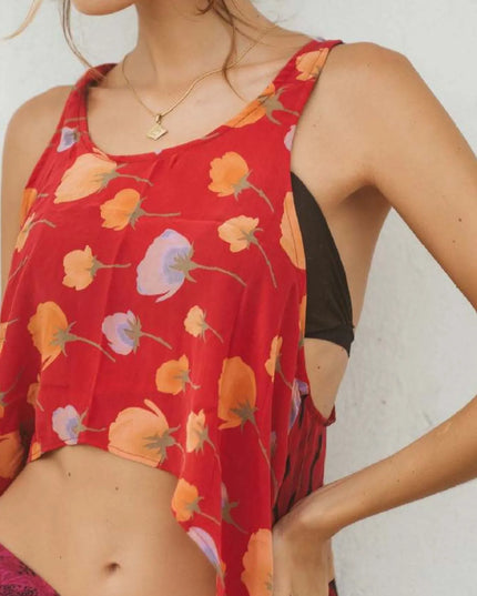 Printed Scoop Neck Tank 