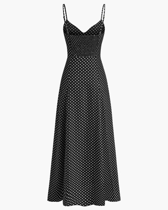 Smocked Polka Dot Cami Dress