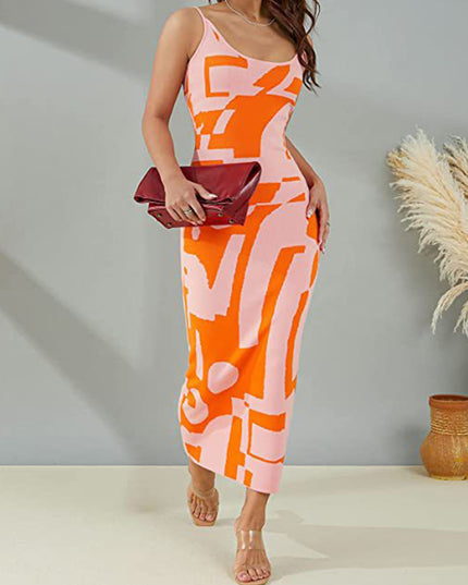 Spaghetti Strap Maxi Sweater Dress