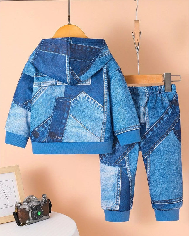 Children's Bear Hoodie and Pants Set