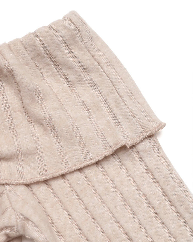 Asymmetrical Off-Shoulder Knit Top