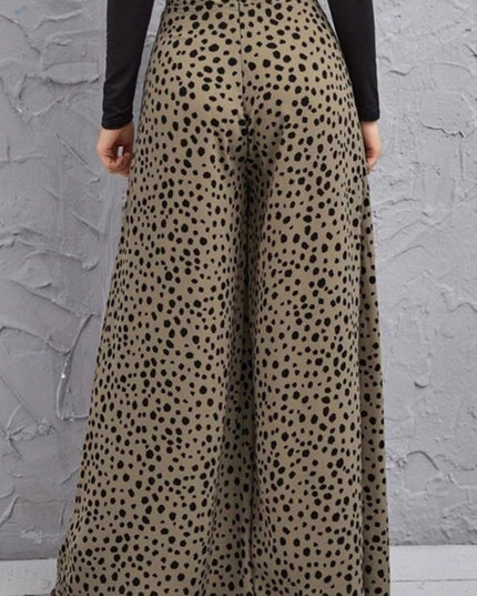 Animal Print High-Rise Culottes
