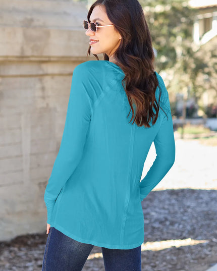 Basic Bae Full Size Round Neck Long Sleeve T-Shirt