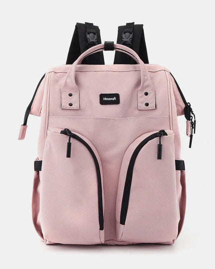 Himawari Waterproof Backpack Bag with Multilayer Pockets Pink One Size