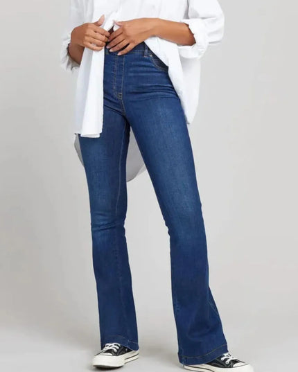 Full Size High-Waisted Flare Jeans Plus Size