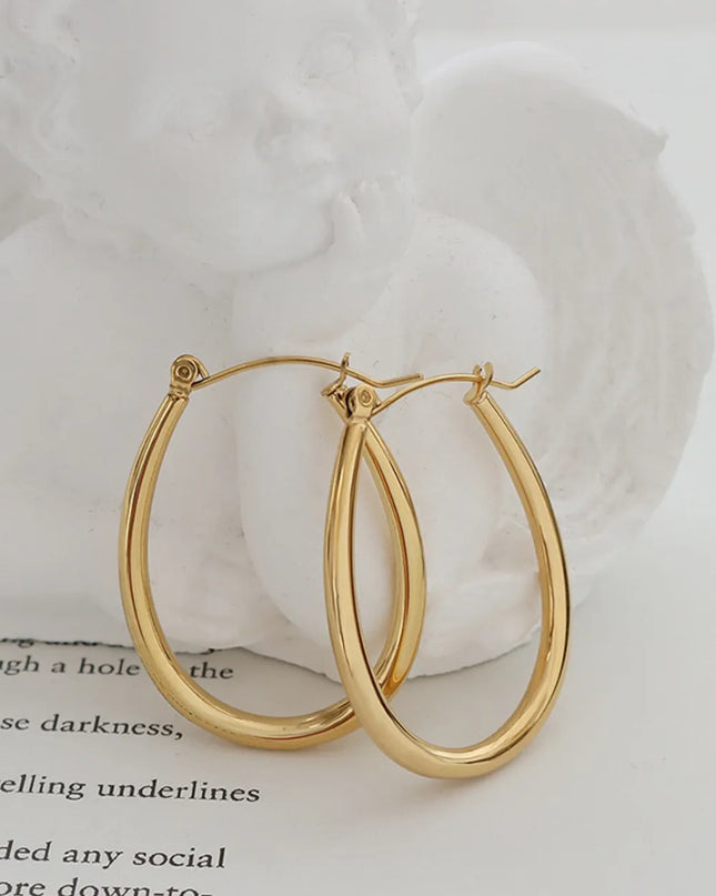 18K Gold-Plated Titanium Steel Earrings 
