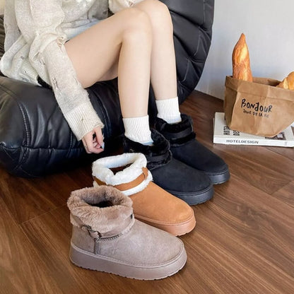 Round Toe Platform Boots