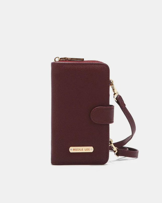 Nicole Lee USA 2 Piece Phone Case Crossbody Wallet 