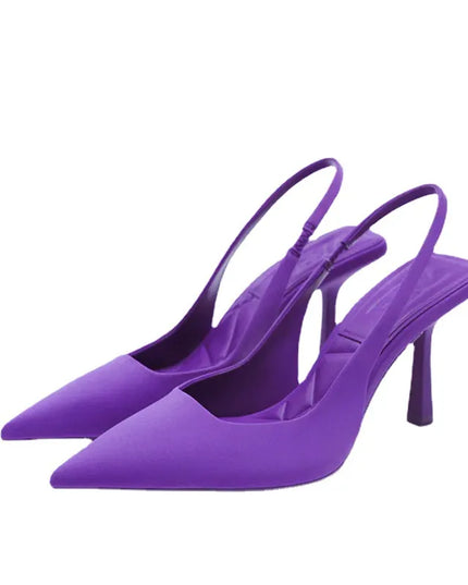 Point Toe Slingback Pumps 