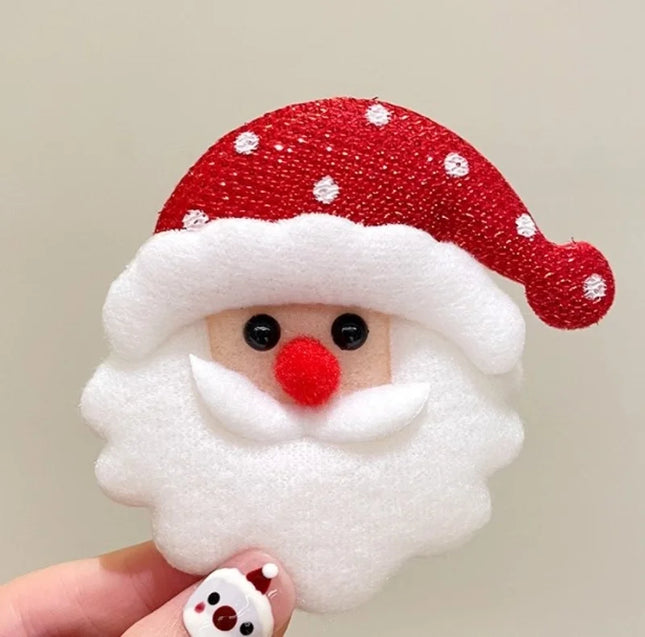 Cute Christmas Pin Christmas Tree Santa Claus Alloy Women's Brooches Little Christmas Hat Old Man-brooch
