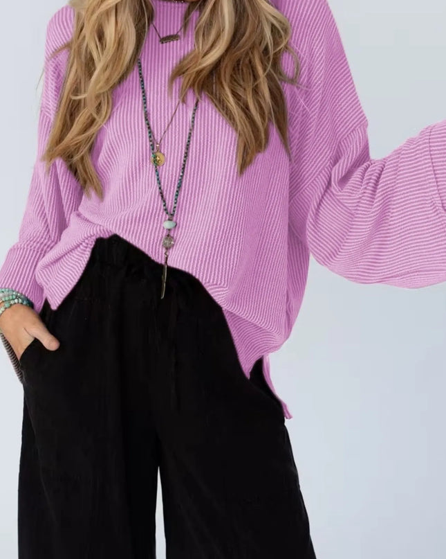 Cutout Back Long Sleeve T-Shirt