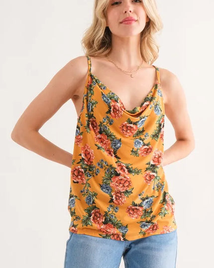 And The Why Floral Printed Casual Tank Top