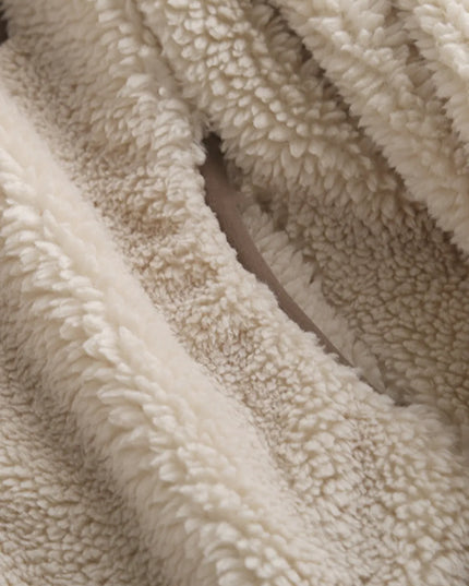 Zip Up Long Sleeve Plush Jacket