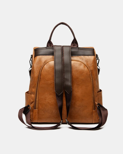 PU Leather Backpack Bag