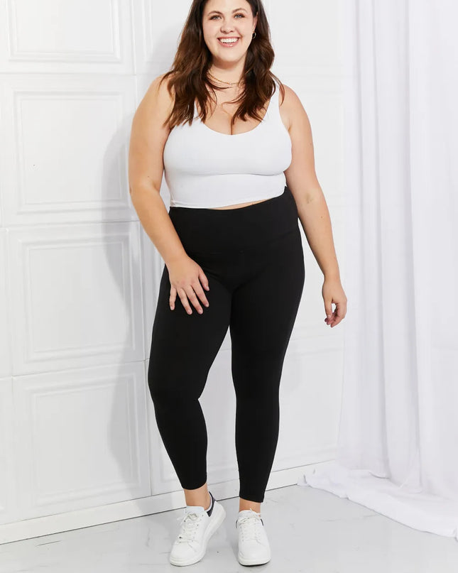 Leggings Depot Full Size Strengthen and Lengthen Reflective Dot Active Leggings