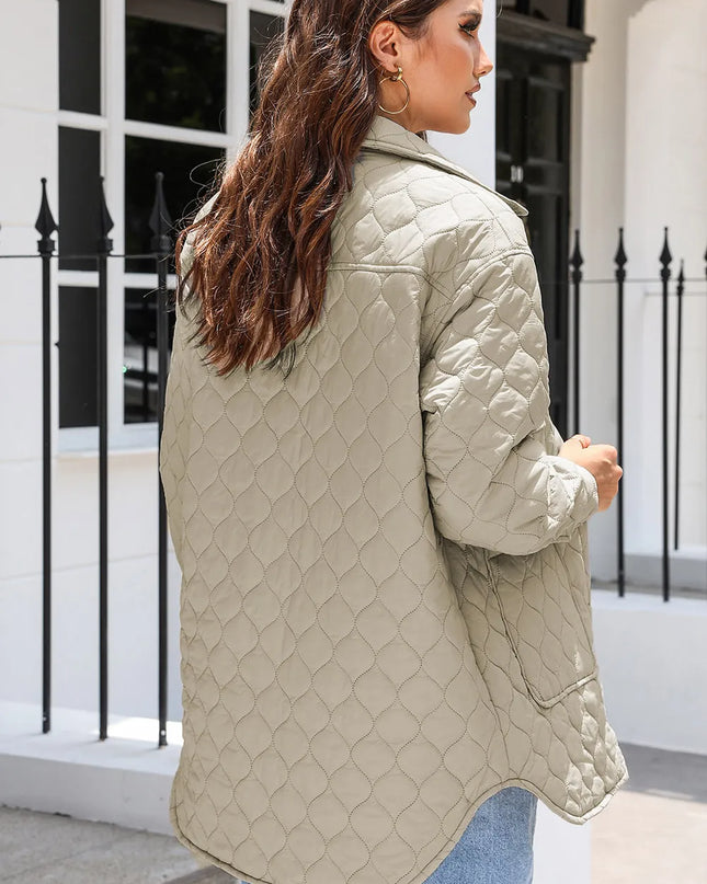 Snap Down Collared Winter Coat