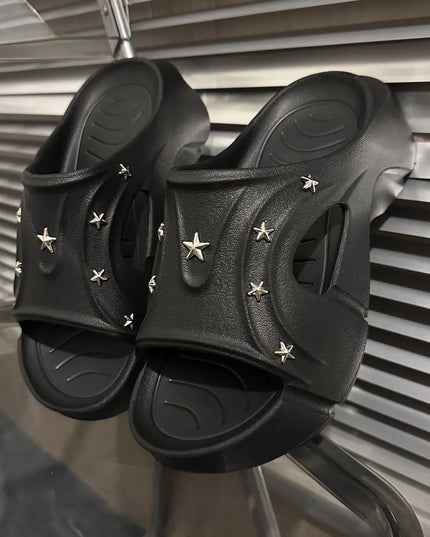 Star Studded Platform Comfort Sandals