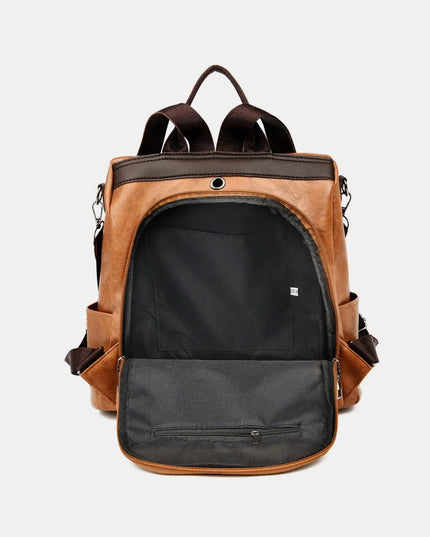 PU Leather Backpack Bag