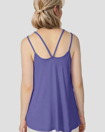 Basic Bae Bamboo Scoop Neck Double Spaghetti Straps Cami