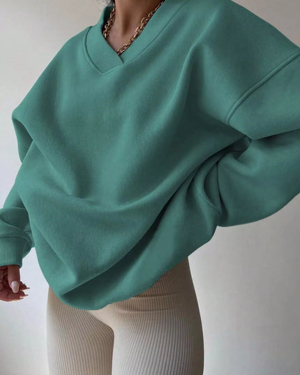 Dropped Shoulder Long Sleeve Oversized Sweatshirt