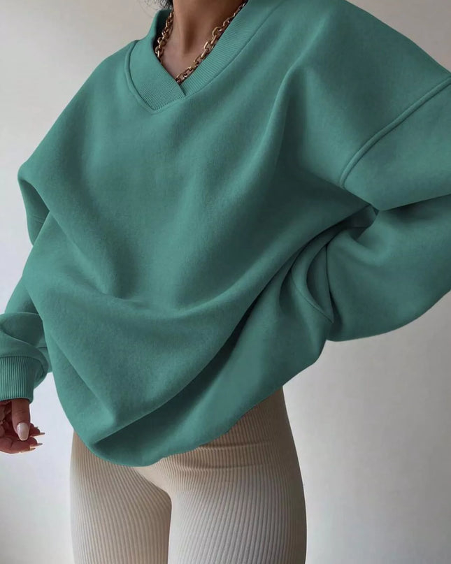 Dropped Shoulder Long Sleeve Oversized Sweatshirt