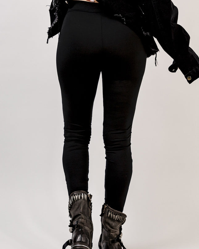 Grommet Lace Up Leggings