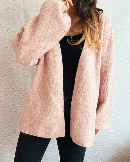Open Front Long Sleeve Cardigan