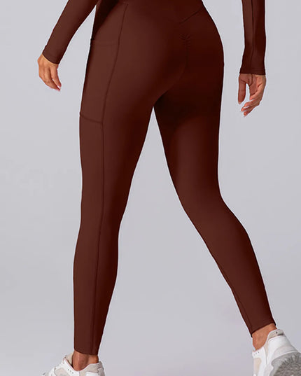 High Waist Active Leggings with Pockets 