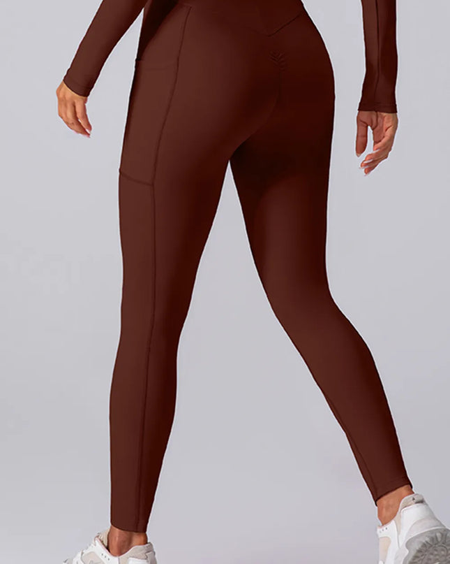 High Waist Active Leggings with Pockets 