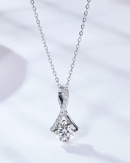 Special Occasion 1 Carat Moissanite Pendant Necklace