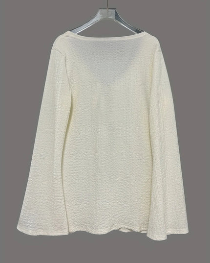 Tie Front Long Sleeve Top and Shorts Set