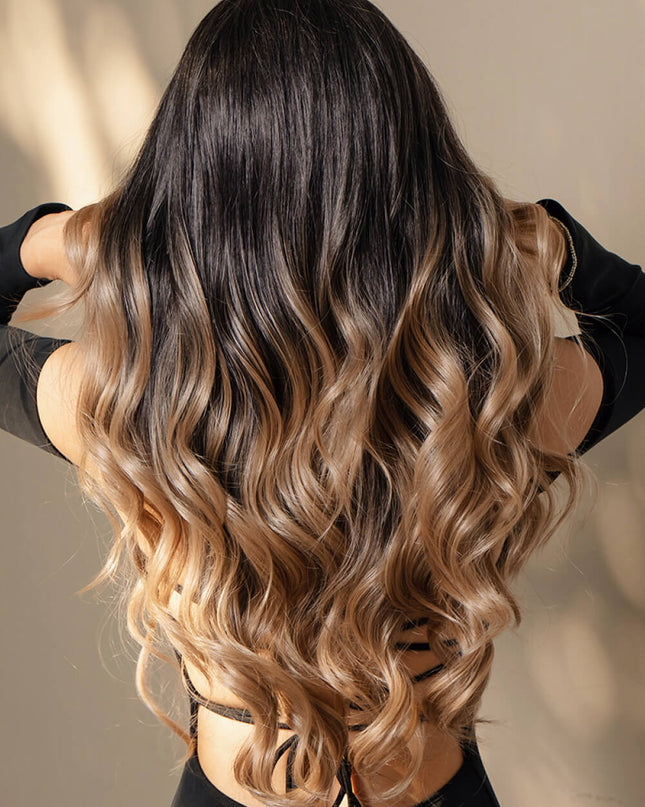 13*2" Lace Front Wigs Synthetic Long Wave 26" 150% Density 