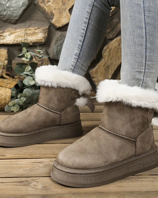 Fur-Lined Winter Ankle Boots