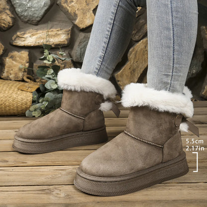 Fur-Lined Winter Ankle Boots