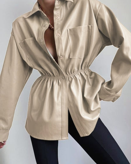 Snap Down Collared Jacket