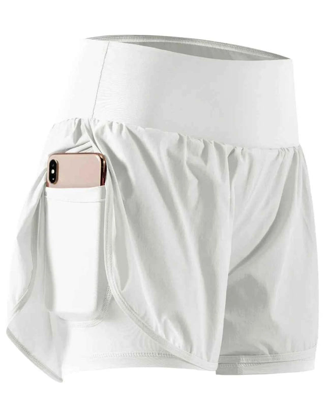 Pocketed High Waist Active Shorts