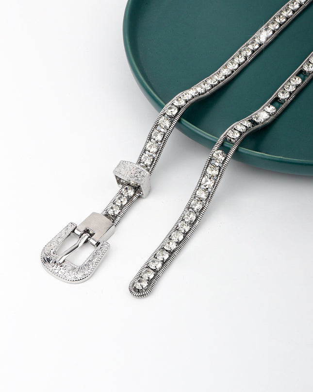 Rhinestone Metal Belt