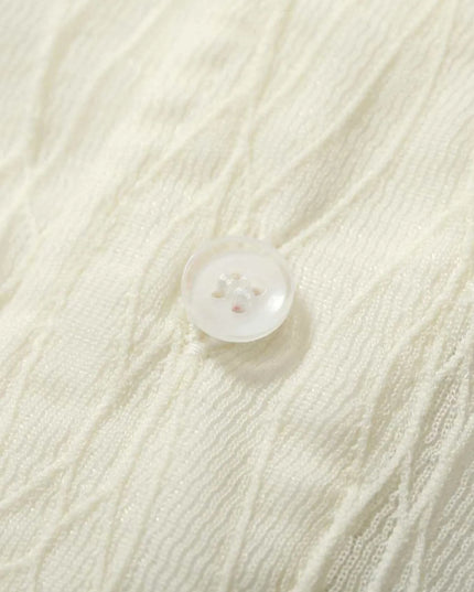 Men's Abstract Print Button-Up Shirt